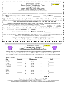 2017 Commemorative T-Shirt Order Form Total