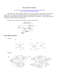 Mealy and Moore Machines