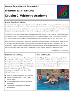 DJCW Annual Report 2014-2015