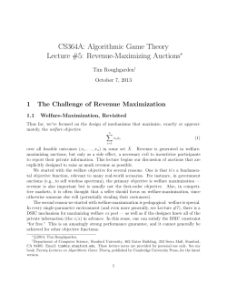 Revenue-Maximizing Auctions