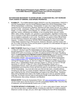 ACME® Markets/Philadelphia Eagles SWOOP In and Win