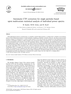 Automatic CTF correction for single particles based