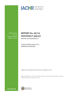 REPORT No. 40/16 PETITION P-468-02