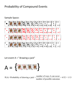 Probability of Compound Events A - simulation