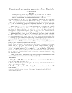 Monochromatic permutation quadruples&ndash;a Schur thing in Sn