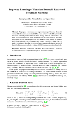 Improved Learning of Gaussian-Bernoulli Restricted Boltzmann