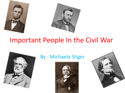 Important People In the Civil War