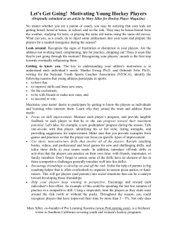 Motivating Young Hockey Players