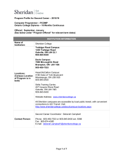 Program Profile for Second Career &ndash; 2015/16 Computer