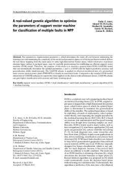 A real-valued genetic algorithm to optimize the parameters of