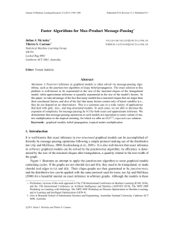 Faster Algorithms for Max-Product Message-Passing