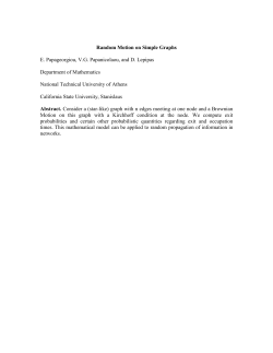 Random Motion on Simple Graphs