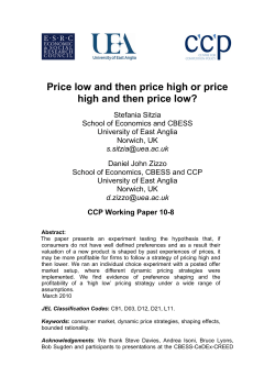 Price low and then price high or price high and then price low?