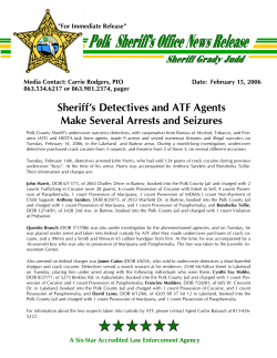 Detectives and ATF Agents Make Arrests and Seizures