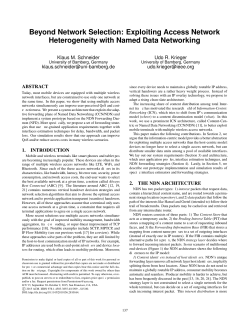 Beyond Network Selection: Exploiting Access Network