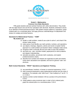 Math 5th Grade - Excel Academy