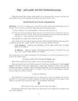 Edge &ndash; path graphs and their fundamental groups