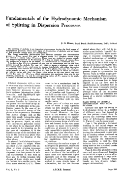 Fundamentals of the Hydrodynamic Mechanism of Splitting in