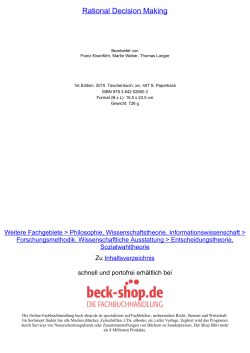 Rational Decision Making - ReadingSample - Beck-Shop