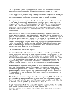 The U13`s seventh Sussex league game of the season was played