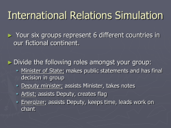 International Relations Game