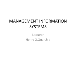 management information systems