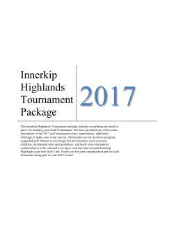 Innerkip Highlands Tournament Package