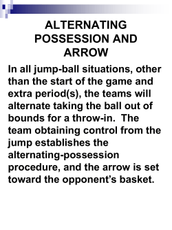 alternating possession and arrow