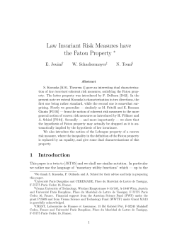 Law Invariant Risk Measures have the Fatou Property