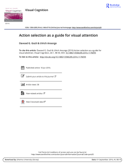 Action selection as a guide for visual attention