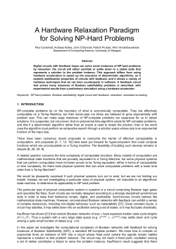 A Hardware Relaxation Paradigm for Solving NP