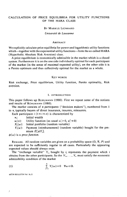 calculation of price equilibria for utility functions of the