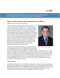 High Court Win Is No Cure-All For Subordinate