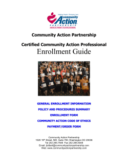 CCAP Enrollment Fees - National Community Action Partnership