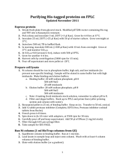 Purifying His-tagged proteins