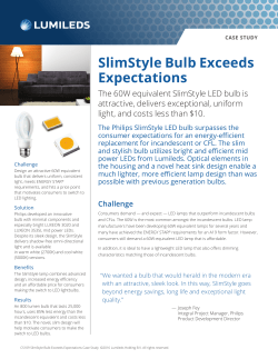 SlimStyle Bulb Exceeds Expectations Case Study