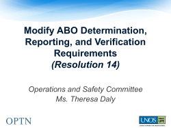 (OSC) &ndash; ABO determination