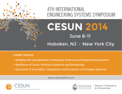 cesun 2014 - Stevens Institute of Technology