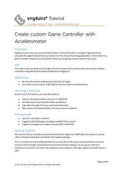 Create custom Game Controller with Accelerometer