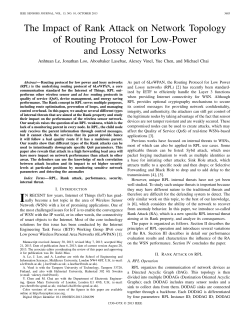 The Impact of Rank Attack on Network Topology of Routing Protocol