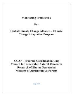 to the framework - Ministry Of Agriculture And Forests