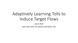 Adaptively Learning Tolls to Induce Target Flows