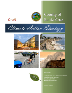 Climate Action Strategy - Santa Cruz County Planning Department