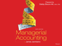 CHAPTER 9 Capital Budgeting and Other Long-Run Decisions