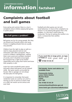 information factsheet - Luton Borough Council