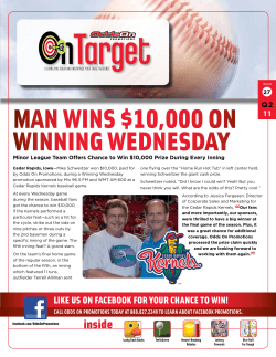 OnTarget 2Q11 - Odds On Promotions