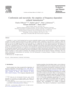 Conformists and mavericks: the empirics of frequency