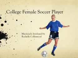 College Female Soccer Player