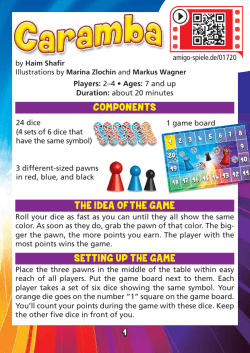 component st he idea of t he game set t ing up t he game