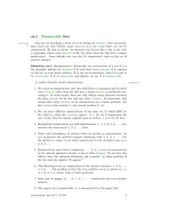 siz.1 Enumerable Sets
